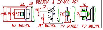 EP300L SERIES In Line Planetary drives EP300L,EP300R SERIES Right angle Planetary drives EP300R 