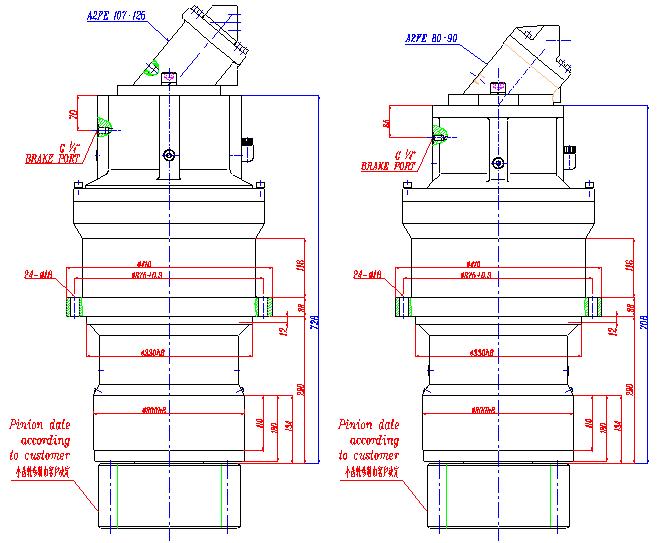 EP710BS3 SLEW DRIVES(GFB50T3)