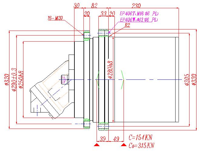 EP406T3 TRACK DRIVES (GFT17T3), EP406W3 WINCH DRIVES (GFT17W3)