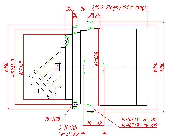 EP407AT2, AT3 TRACK DRIVES (GFT26T2,GFT26T3), EP407AW2, AW3 WINCH DRIVES (GFT26W2,GFT26W3)