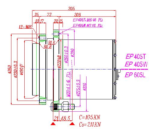 EEP405T2,T3 TRACK DRIVES-(705C2H), EP405W2,W3 WINCH DRIVES, EP605L2,L3 WHEEL DRIVES